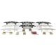 Montagesatz bremsbeläge hinten passend für NISSAN QASHQAI / QASHQAI +2, NISSAN X-TRAIL, NISSAN (DFAC) QASHQAI, NISSAN (DFAC) X-TRAIL