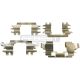Montagesatz bremsbeläge hinten passend für ACURA RSX, HONDA AIRWAVE, HONDA AMAZE, HONDA BRIO, HONDA BRIO AMAZE, HONDA CAPA, HONDA CITY, HONDA CIVIC, HONDA CRX, HONDA DOMANI, HONDA FREED, HONDA FR-V, HONDA INTEGRA, HONDA JAZZ, HOND