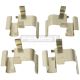 Montagesatz bremsbeläge hinten passend für CITROEN C4 AIRCROSS, CITROEN C-CROSSER, CITROEN C-CROSSER ENTERPRISE, MITSUBISHI ASX, MITSUBISHI DELICA D5, MITSUBISHI eK, MITSUBISHI ENDEAVOR, MITSUBISHI GRANDIS, MITSUBISHI L100 / MINIC