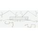 Montagesatz bremsbeläge hinten passend für MITSUBISHI PAJERO SPORT, MITSUBISHI (BJC) PAJERO SPORT