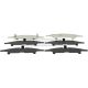 Montagesatz bremsbeläge hinten passend für MITSUBISHI L200, MITSUBISHI L200 / TRITON, MITSUBISHI PAJERO SPORT