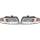 DESIGNSCHEINW.SET AUDI A4, passend für 00-04       KLARGLAS/CHROM