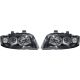 DESIGNSCHEINW.SET AUDI A4, passend für 00-04     KLARGLAS/SCHWARZ