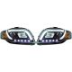 DESIGNSCHEINW.SET AUDI A4, passend für 04-07     KLARGLAS/SCHWARZ