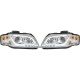 DESIGNSCHEINW.SET AUDI A3, passend für 03-08       KLARGLAS/CHROM