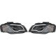 DESIGNSCHEINW.SET AUDI A3, passend für 03-08     KLARGLAS/SCHWARZ