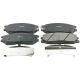 Bremsbeläge vorne - reparatursatz passend für HYUNDAI EQUUS / CENTENNIAL, HYUNDAI GRANDEUR, HYUNDAI H-1, HYUNDAI H-1 / STAREX, HYUNDAI SANTA FÉ, HYUNDAI SANTAMO, HYUNDAI TRAJET, HYUNDAI XG, KIA OPIRUS, KIA SORENTO, SSANGYONG ACTYO
