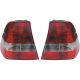 DESIGNRÜCKLEUCHT.SET  E46, passend für 01->>   KRISTALL WEISS-ROT