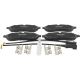 Bremsbeläge vorne passend für FORD TOURNEO CONNECT / GRAND TOURNEO CONNECT, FORD TOURNEO COURIER, FORD TOURNEO CUSTOM, FORD TRANSIT, FORD TRANSIT CONNECT, FORD TRANSIT COURIER, FORD TRANSIT CUSTOM, FORD TRANSIT TOURNEO, FORD AUSTR