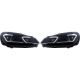DESIGNSCHEINW. SET GOLF 6, passend für 08-12         CHROMLEISTE,