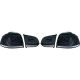 DESIGNRÜCKLAMP.SET GOLF 6, passend für 08-12     R20 LOOK/SCHWARZ