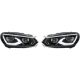 DESIGNSCHEINW. SET GOLF 6, passend für 08-12    LED; CHROMLEISTE,