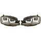 DESIGNSCHEINWF.SET GOLF 7, passend für 12-17 SCHWARZ/CHROM LEISTE