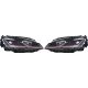 DESIGNSCHEINWF.SET GOLF 7, passend für 12-17 SCHWARZ/ROTE LEISTE,