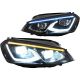 DESIGNSCHEINW. SET GOLF 7, passend für 12-17            VOLL-LED,