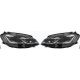 DESIGNSCHEINW.SET GOLF 7.5 passend für 17-20 SCHWARZ/CHROM LEISTE