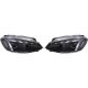 DESIGNSCHEINW.SET GOLF 7.5 passend für 17-20    VOLL LED;SCHWARZ,