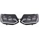 VOLL-LED SCHEINW. SET  T5, passend für 09-15             SCHWARZ,