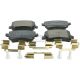 Bremsbeläge hinten - reparatursatz passend für AUDI A3, AUDI A4, AUDI A6, AUDI A6 Allroad, AUDI Q3, AUDI TT, AUDI (FAW) A4, AUDI (FAW) A6L, SEAT ALTEA, SEAT ALTEA XL, SEAT EXEO, SEAT LEON, SEAT LEON ST, SEAT TOLEDO, SKODA OCTAVIA,