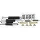 Bremsbacken montagesatz passend für AUDI 100, AUDI 200, SEAT CORDOBA, SEAT IBIZA, SEAT INCA, SEAT Mii, SKODA E-CITIGO, SKODA FABIA, SKODA OCTAVIA, SKODA ROOMSTER, SKODA (SVW) RAPID, VW BEETLE, VW BORA, VW CADDY, VW GOLF, VW GOLF V