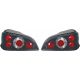 DESIGNRÜCKLAMPEN SET  106, passend für 96->>     KLARGLAS/SCHWARZ