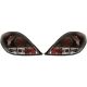 DESIGNRÜCKLAMPEN SET  207, passend für 06-12     KLARGLAS/SCHWARZ