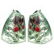 DESIGNRÜCKLAMPEN SET  307, passend für 01-07      KLARGLAS/CHROM