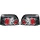 DESIGNRÜCKLAMPEN SET CLIO, passend für 90-98     KLARGLAS/SCHWARZ