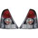 DESIGNRÜCKLAMPEN SET CLIO, passend für 01-05     KLARGLAS/SCHWARZ