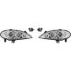 DESIGNSCHEINWF.SET MEGANE, passend für 99-02       KLARGLAS/CHROM