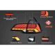 DESIGNRÜCKL.SET MODEL 3/Y, passend für 17->>        LED LIGHTBAR,