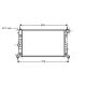 KÜHLER       OPEL VECTRA B passend für 00-02           630x380x34 1300242