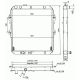 KÜHLER   HILUX LN 165-17O, passend für 97-05              550x525 164005B620