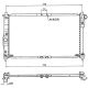 KÜHLER             NUBIRA, passend für 97-7/99         665x381x16 96181369
