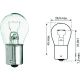 P21W 12V 21W BA15s passend für P21W Glühlampe   Halogen J9913211210