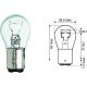 P20/5W 12V 20/5W BA15d passend für P20/5W Glühlampe   Halogen