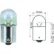 R5W [Tube] 12V 5W BA15s passend für R5W Tube Glühlampe Halogen