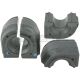 Stabigummi hinten satz passend für AUDI A3, AUDI TT, AUDI (FAW) A3, SEAT LEON, SEAT LEON ST, SKODA OCTAVIA, SKODA SUPERB, VW GOLF, VW GOLF ALLTRACK, VW GOLF SPORTSVAN, VW GOLF VAN, VW TOURAN, VW (FAW) BORA