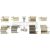 Montagesatz bremsbeläge hinten passend für MAZDA 323 F, MAZDA 323 S, MITSUBISHI PAJERO JUNIOR, MITSUBISHI PAJERO MINI, MITSUBISHI PAJERO PININ, TOYOTA RAV 4