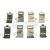 Montagesatz bremsbeläge hinten passend für LEXUS ES, LEXUS NX, LEXUS RX, TOYOTA ALPHARD / VELLFIRE, TOYOTA AVALON, TOYOTA CAMRY, TOYOTA C-HR, TOYOTA HIGHLANDER / KLUGER, TOYOTA RAV 4, TOYOTA Venza, TOYOTA (GAC) HIGHLANDER