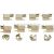 Montagesatz bremsbeläge hinten passend für LEXUS CT, LEXUS ES, LEXUS HS, MAZDA 6, TOYOTA ALPHARD / VELLFIRE, TOYOTA AQUA, TOYOTA AURIS, TOYOTA AVALON, TOYOTA BLADE, TOYOTA CAMRY, TOYOTA C-HR, TOYOTA COROLLA, TOYOTA COROLLA RUMION,