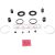 Bremssattel hinten, reparatursatz passend für TOYOTA CHASER, TOYOTA CRESTA, TOYOTA CROWN, TOYOTA MARK II