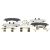 Montagesatz bremsbeläge hinten passend für INFINITI G, INFINITI M, INFINITI M35, NISSAN FUGA, NISSAN MURANO, NISSAN NAVARA NP300, NISSAN PATHFINDER, NISSAN QASHQAI / QASHQAI +2, NISSAN SKYLINE, NISSAN (DFAC) MURANO
