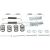 Bremsbacken montagesatz passend für INFINITI EX, INFINITI FX, INFINITI G, INFINITI JX, INFINITI M, INFINITI M45, INFINITI Q40, INFINITI Q45, INFINITI Q60, INFINITI Q70, INFINITI (DFAC) QX50, NISSAN 350Z, NISSAN ALTIMA, NISSAN CIMA
