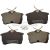 Bremsbeläge hinten - reparatursatz passend für AUDI A2, AUDI A3, AUDI TT, CITROEN BERLINGO, CITROEN BERLINGO / BERLINGO FIRST, CITROEN BERLINGO MULTISPACE, CITROEN C2, CITROEN C2 ENTERPRISE, CITROEN C3, CITROEN C3 AIRCROSS, CITROE