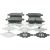 Bremsbeläge hinten - reparatursatz passend für ACURA MDX, HONDA MDX, HONDA ODYSSEY, HONDA PILOT