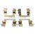 Montagesatz bremsbeläge hinten passend für MITSUBISHI 3000 GT, MITSUBISHI COLT, MITSUBISHI DEBONAIR, MITSUBISHI DELICA / SPACE GEAR, MITSUBISHI DIAMANTE, MITSUBISHI ECLIPSE, MITSUBISHI FTO, MITSUBISHI GALANT, MITSUBISHI GRANDIS, M