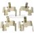 Montagesatz bremsbeläge hinten passend für CITROEN C4 AIRCROSS, CITROEN C-CROSSER, CITROEN C-CROSSER ENTERPRISE, MITSUBISHI ASX, MITSUBISHI DELICA D5, MITSUBISHI eK, MITSUBISHI ENDEAVOR, MITSUBISHI GRANDIS, MITSUBISHI L100 / MINIC