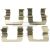 Montagesatz bremsbeläge hinten passend für MITSUBISHI DELICA / SPACE GEAR, MITSUBISHI L400, MITSUBISHI PAJERO, MITSUBISHI PAJERO CLASSIC