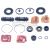 Bremssattel hinten, reparatursatz passend für MAZDA 323 F, MAZDA 323 S, MAZDA 626